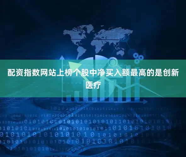 配资指数网站上榜个股中净买入额最高的是创新医疗